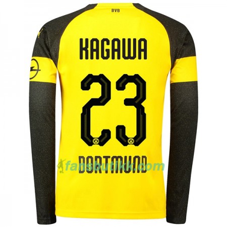 Fotballdrakt Borussia Dortmund Kagawa 23 Hjemmetrøye 2018-2019 Langermet